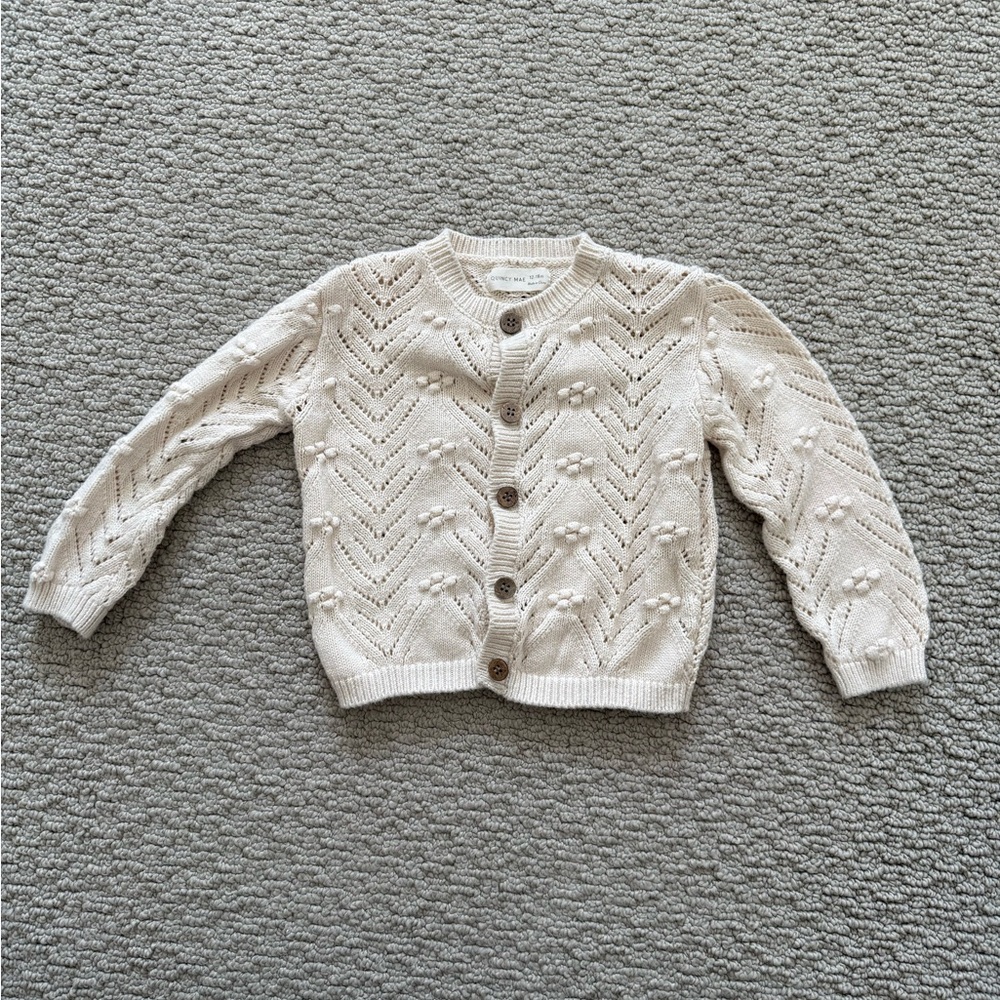 Quincy Mae Cream Knit Sweater